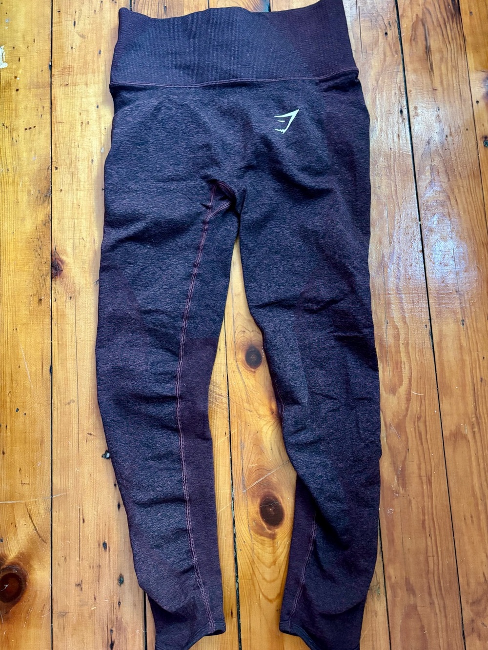 Gymshark Seamless High-Waist Leggings in Maroon